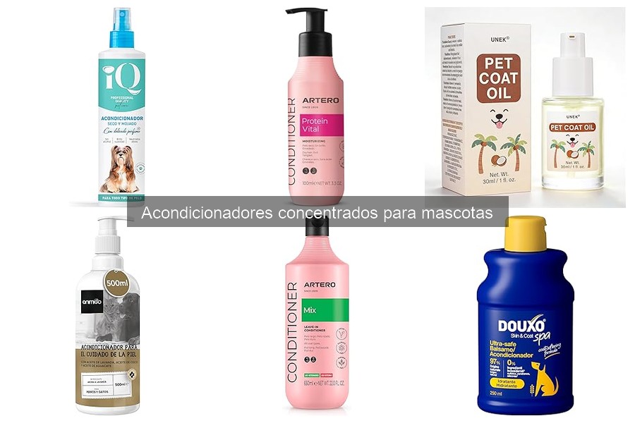 Acondicionadores concentrados para mascotas con piel sensible