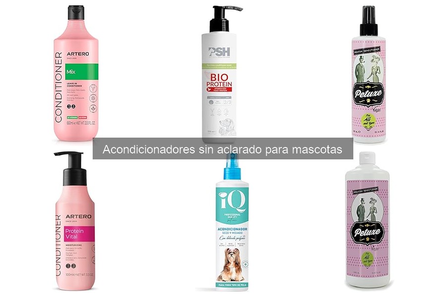 Alternativas a acondicionadores sin aclarado para mascotas
