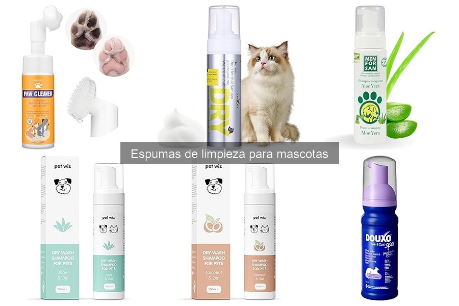Alternativas a las espumas de limpieza para mascotas