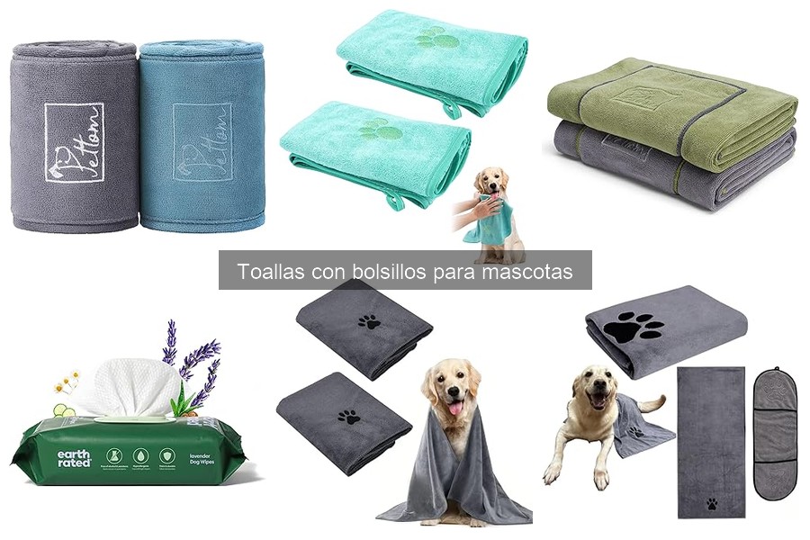 Alternativas a las toallas con bolsillos para mascotas