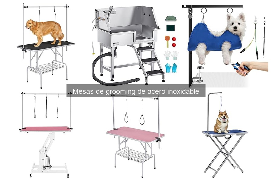 Alternativas a mesas de grooming de acero inoxidable