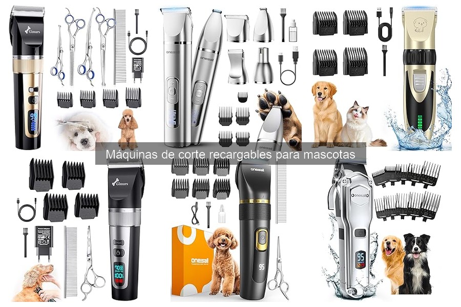 Características clave de máquinas de corte recargables para mascotas