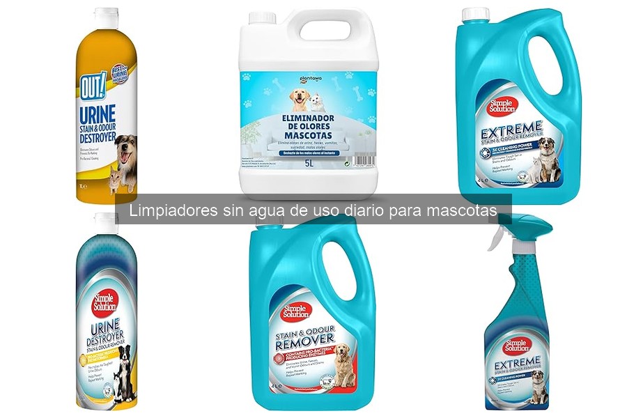 Cómo elegir el mejor limpiador sin agua para mascotas