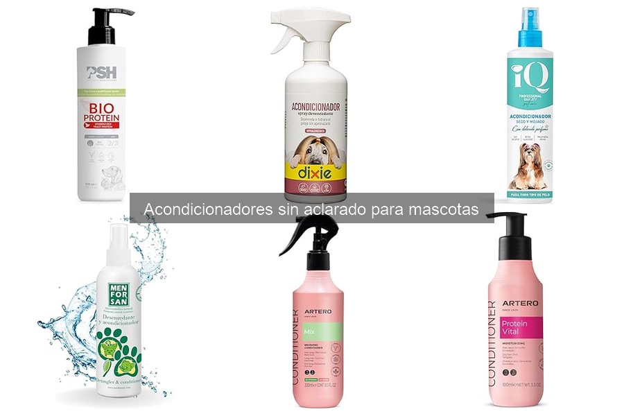 Cómo usar acondicionadores sin aclarado en grooming para mascotas
