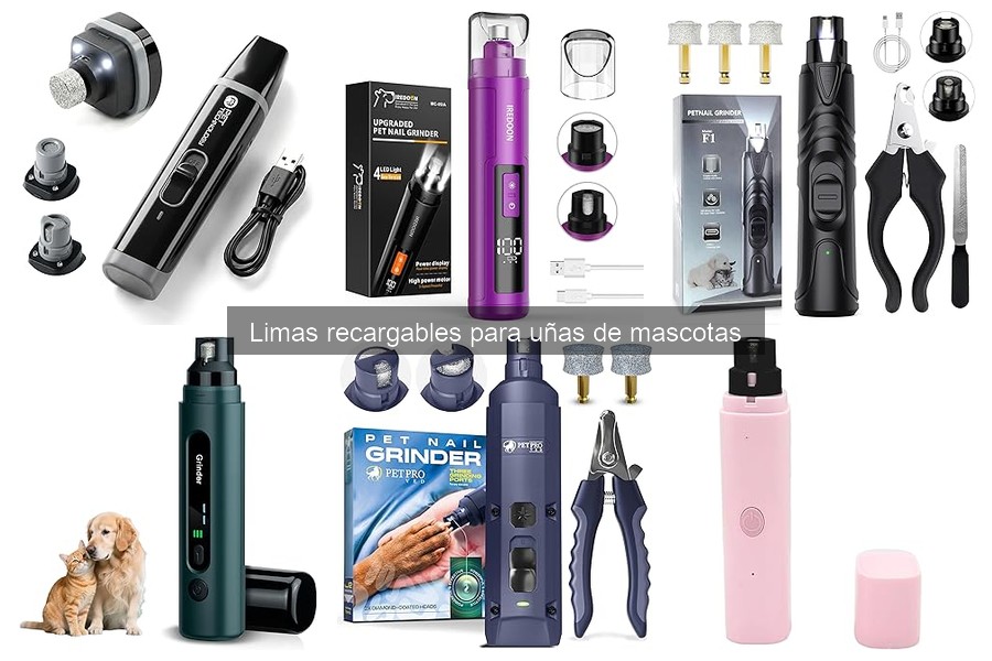 Cómo usar correctamente una lima recargable para mascotas