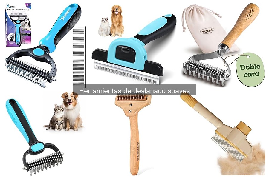 Cómo usar herramientas de deslanado suave para mascotas