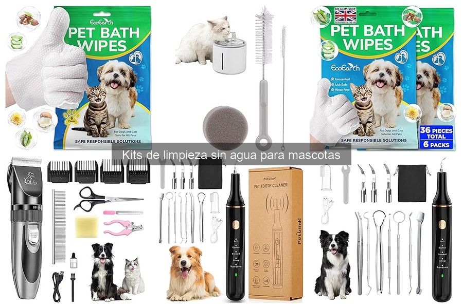 Cómo usar un kit de limpieza sin agua para tus mascotas