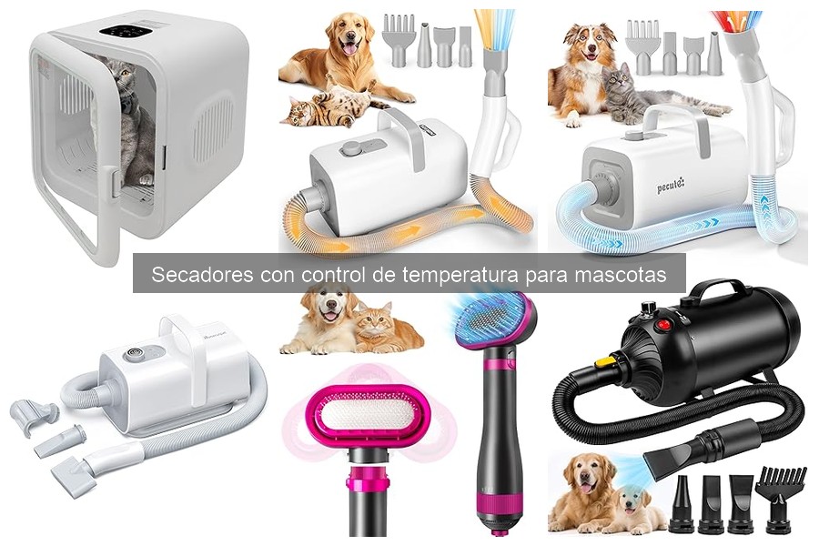 Cómo usar un secador con control de temperatura para mascotas