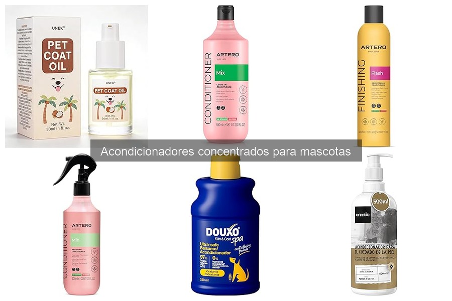 Comparativa: Acondicionadores concentrados vs líquidos para mascotas