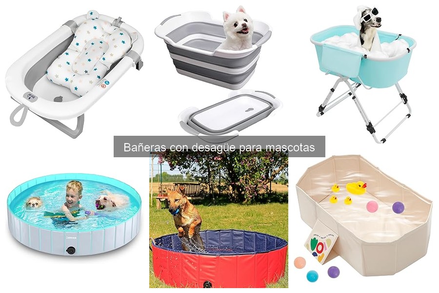 Comparativa: Bañeras con desagüe vs sin desagüe para mascotas