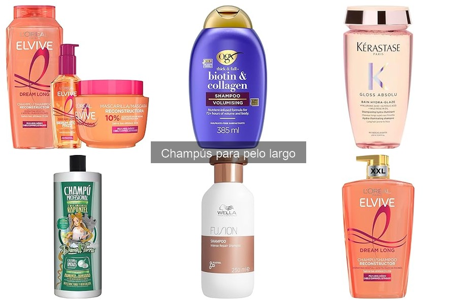 Comparativa: Champús naturales vs. convencionales para pelo largo