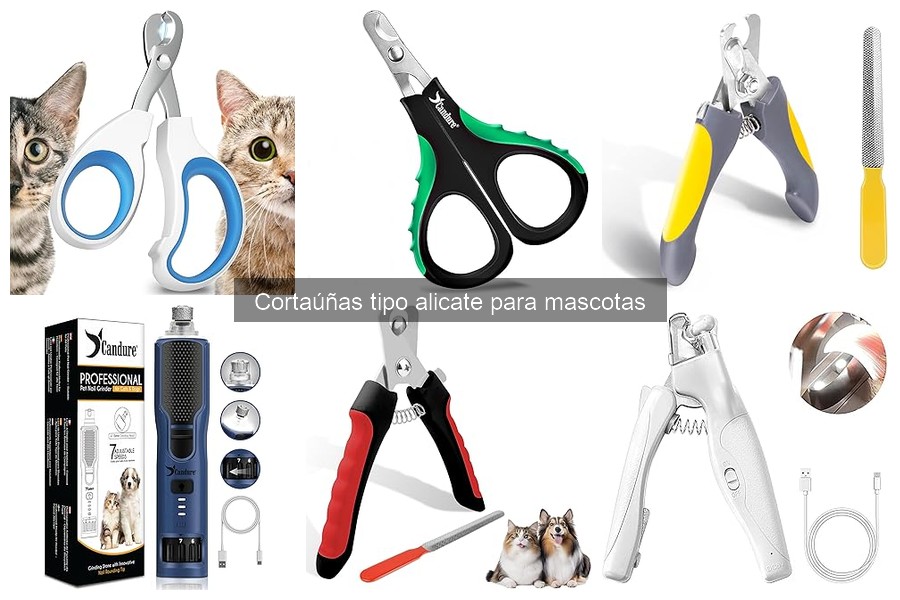 Comparativa de cortaúñas tipo alicate para mascotas