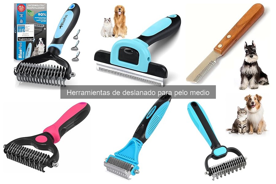 Comparativa de herramientas de deslanado para pelo medio