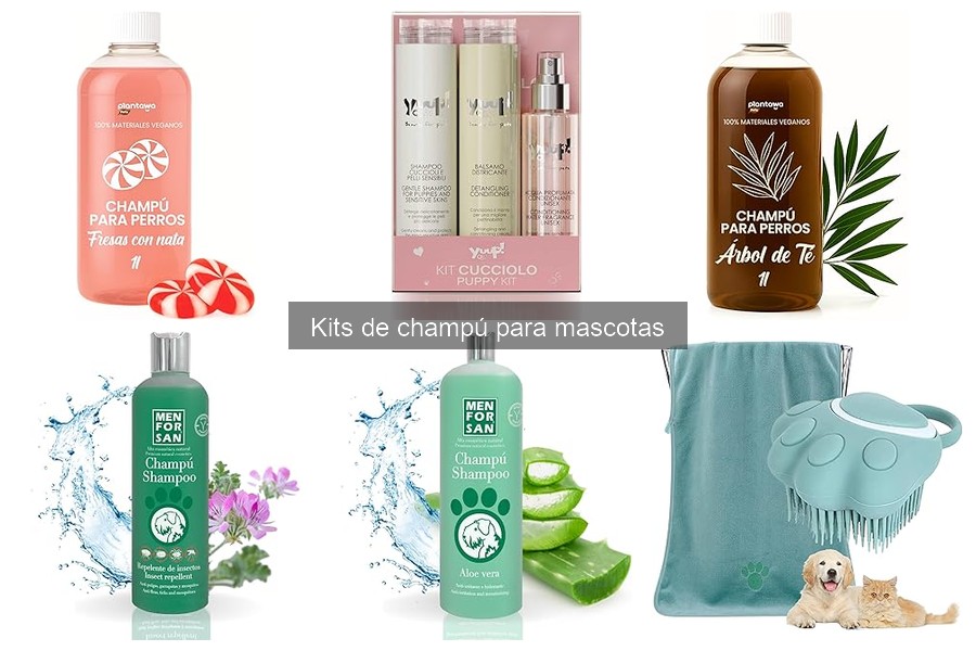 Comparativa de Kits de Champú para Perros y Gatos