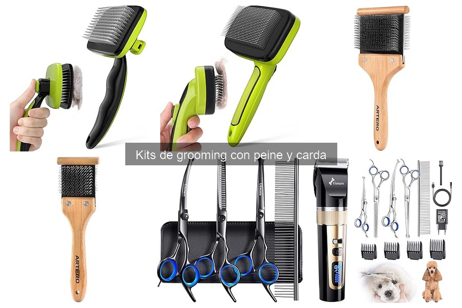 Comparativa de kits de grooming: peine y carda para mascotas