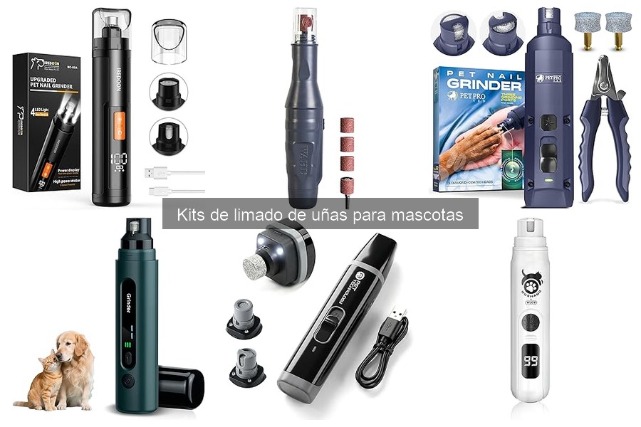 Comparativa de kits de limado de uñas para mascotas