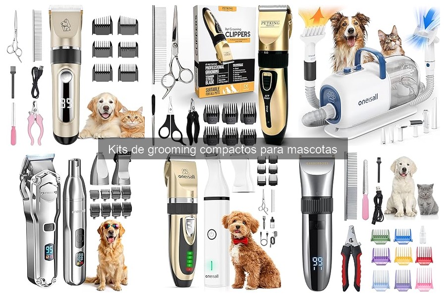 Comparativa de precios de kits de grooming compactos para mascotas