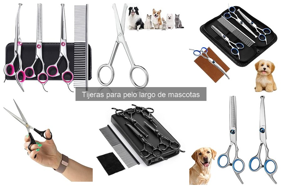 Comparativa de tijeras para pelo largo de mascotas
