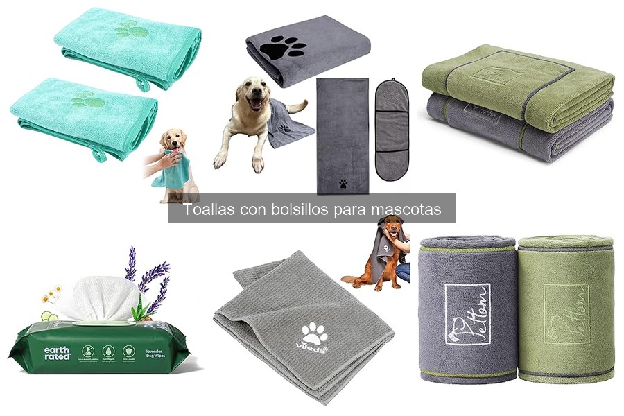 Comparativa de toallas con bolsillos para mascotas: opiniones