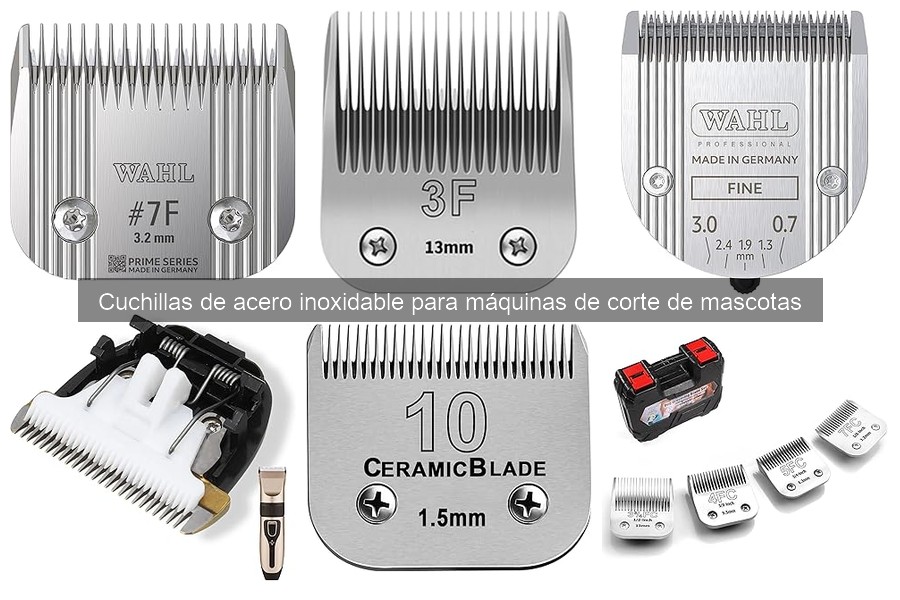 Comprar cuchillas de acero inoxidable para corte de mascotas