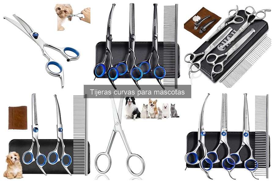 Cuándo usar tijeras curvas para grooming de mascotas