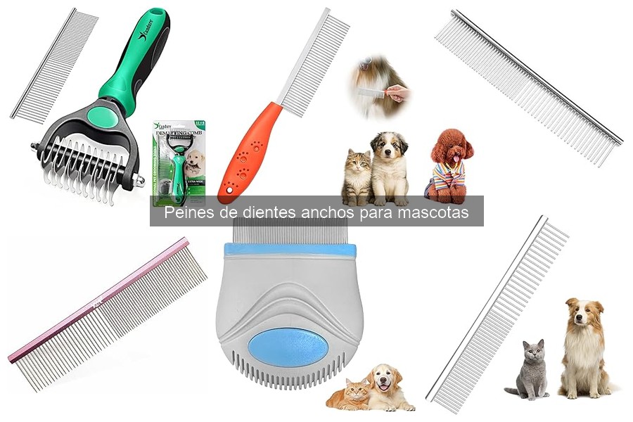 Cuándo usar un peine de dientes anchos para mascotas
