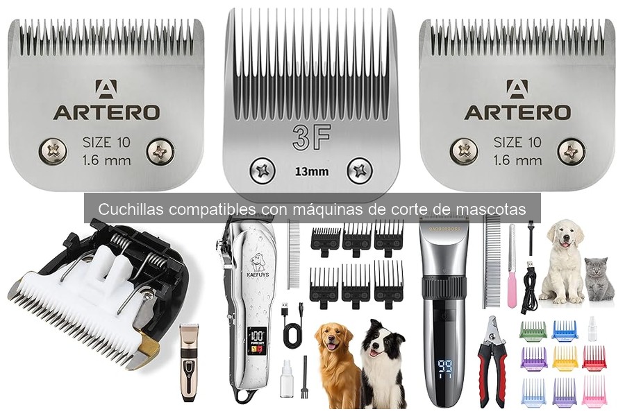 Cuchillas compatibles para máquinas de corte de mascotas