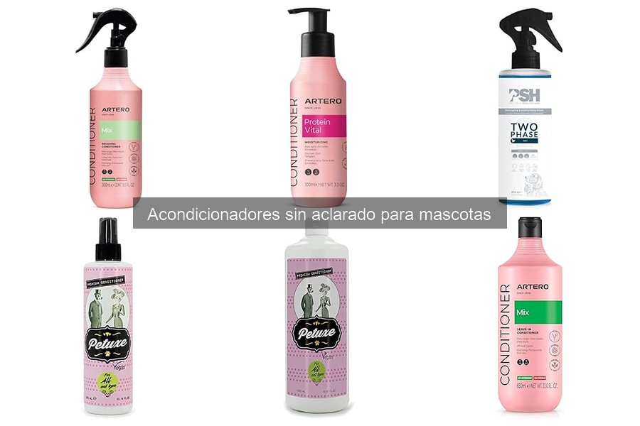 Descubre qué son los acondicionadores sin aclarado para mascotas