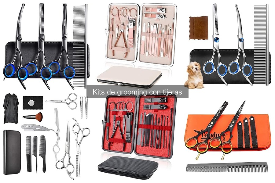 Dónde comprar kits de grooming con tijeras a buen precio