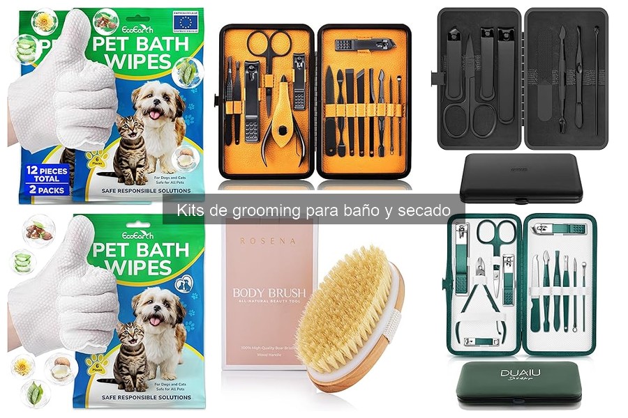 Dónde comprar kits de grooming para baño y secado baratos