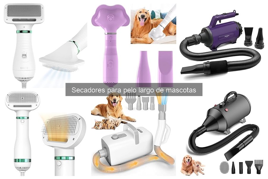 Errores comunes al usar secadores para pelo largo de mascotas