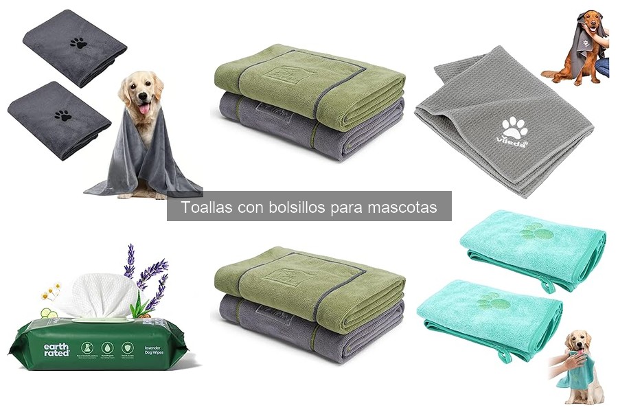 Guía de compra de toallas con bolsillos para mascotas