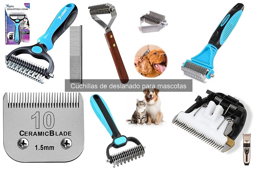 Guía de uso de cuchillas de deslanado para mascotas