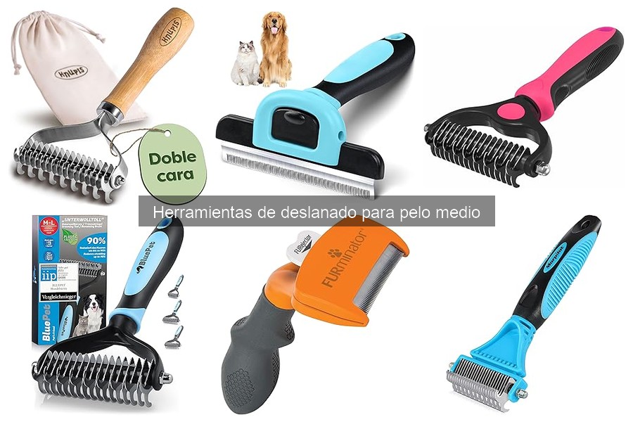 ** Herramientas de deslanado: Todo sobre el pelo medio