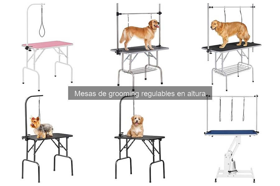 Instrucciones de montaje para mesas de grooming regulables