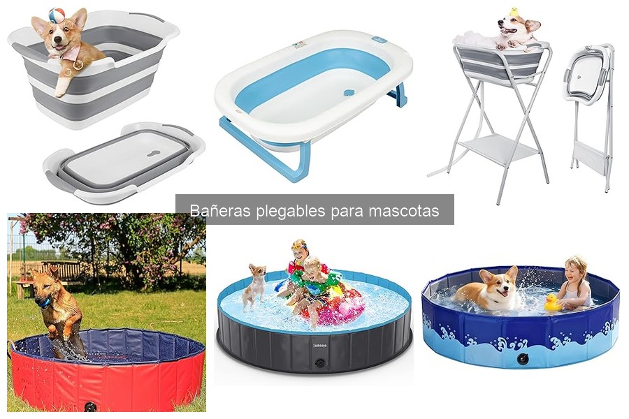 Instrucciones para ensamblar bañeras plegables para mascotas