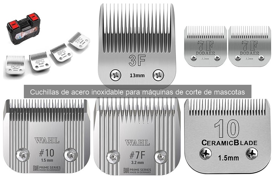 Las mejores cuchillas de acero inoxidable para grooming de razas