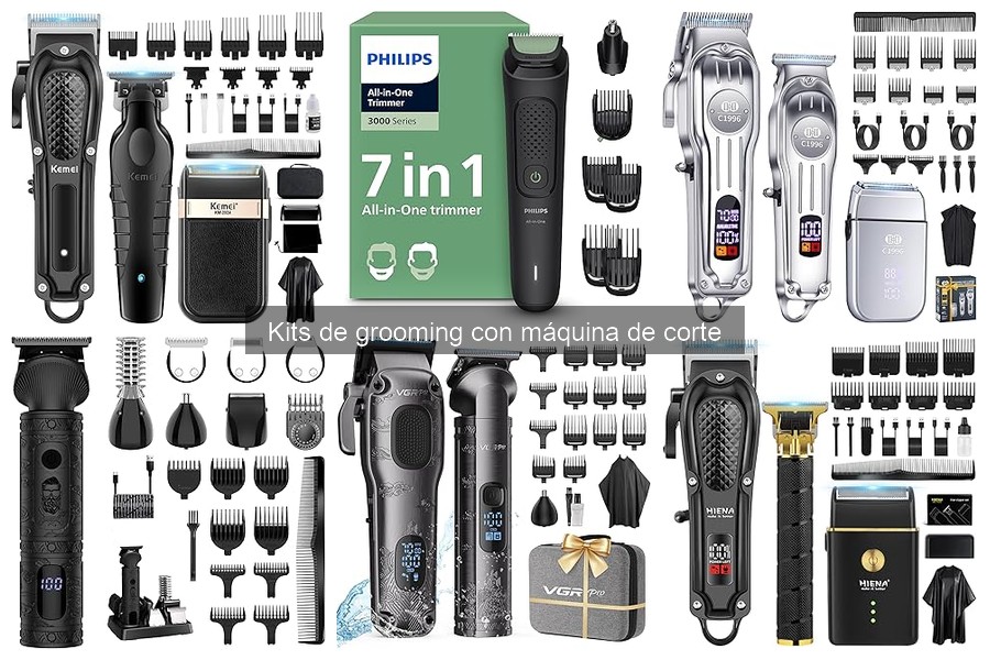 Mantenimiento de máquinas de corte en kits de grooming
