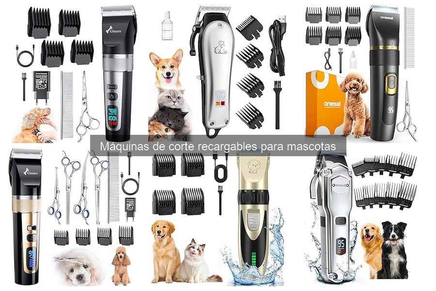 Mantenimiento de máquinas de corte recargables para mascotas