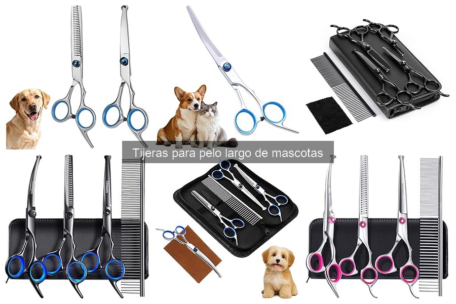 Mantenimiento de tijeras para pelo largo de mascotas