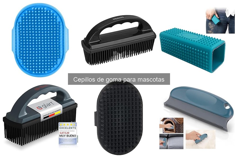 Mantenimiento y limpieza de cepillos de goma para mascotas