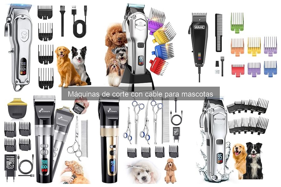 Mejores accesorios para máquinas de corte con cable para mascotas