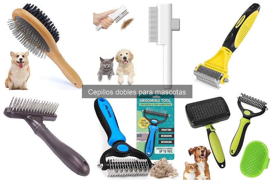 Mejores cepillos dobles para eliminar el pelo suelto
