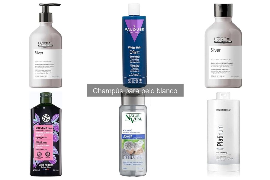 Mejores champús para pelo blanco sin químicos agresivos