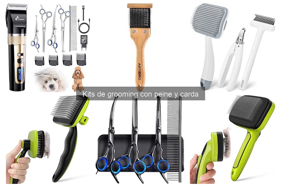 Mejores kits de grooming con peine y carda para mascotas