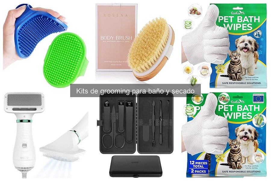 Mejores kits de grooming para baño y secado de perros