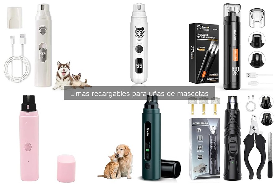 Mejores limas recargables para mascotas: comparativa y precios