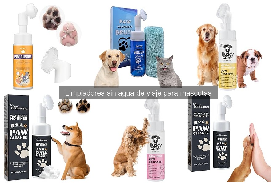 Mejores Limpiadores Sin Agua de Viaje para Mascotas