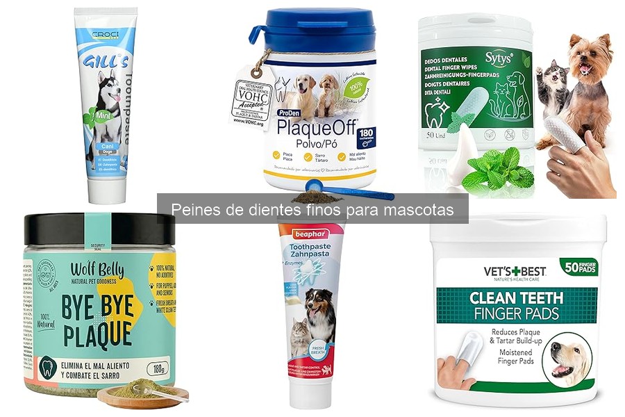 Mejores peines de dientes finos para razas de mascotas