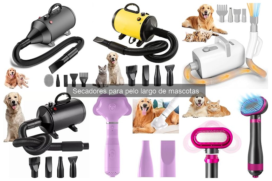 Mejores secadores para pelo largo de mascotas en 2023